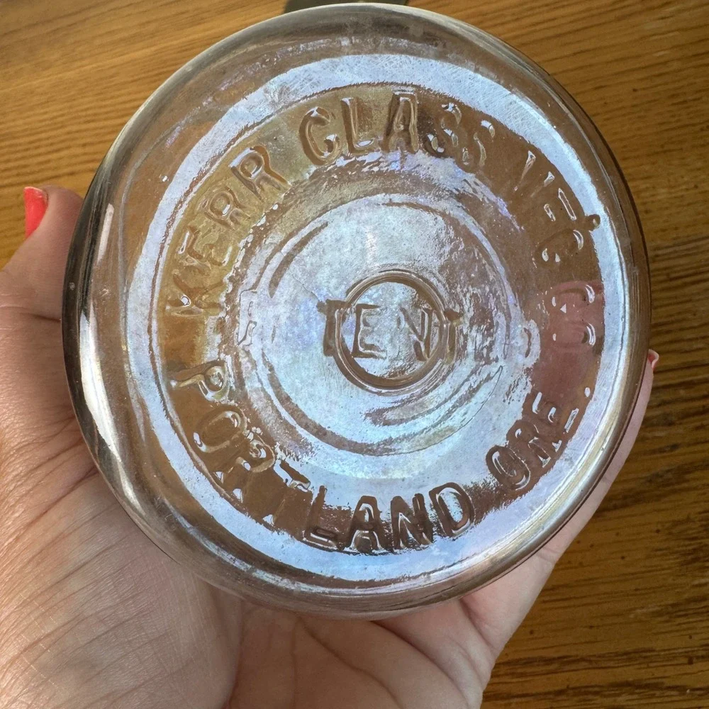 Kerr Glass‎ Mfg Co Economy Clear Glass Canning Jar Portland Oregon